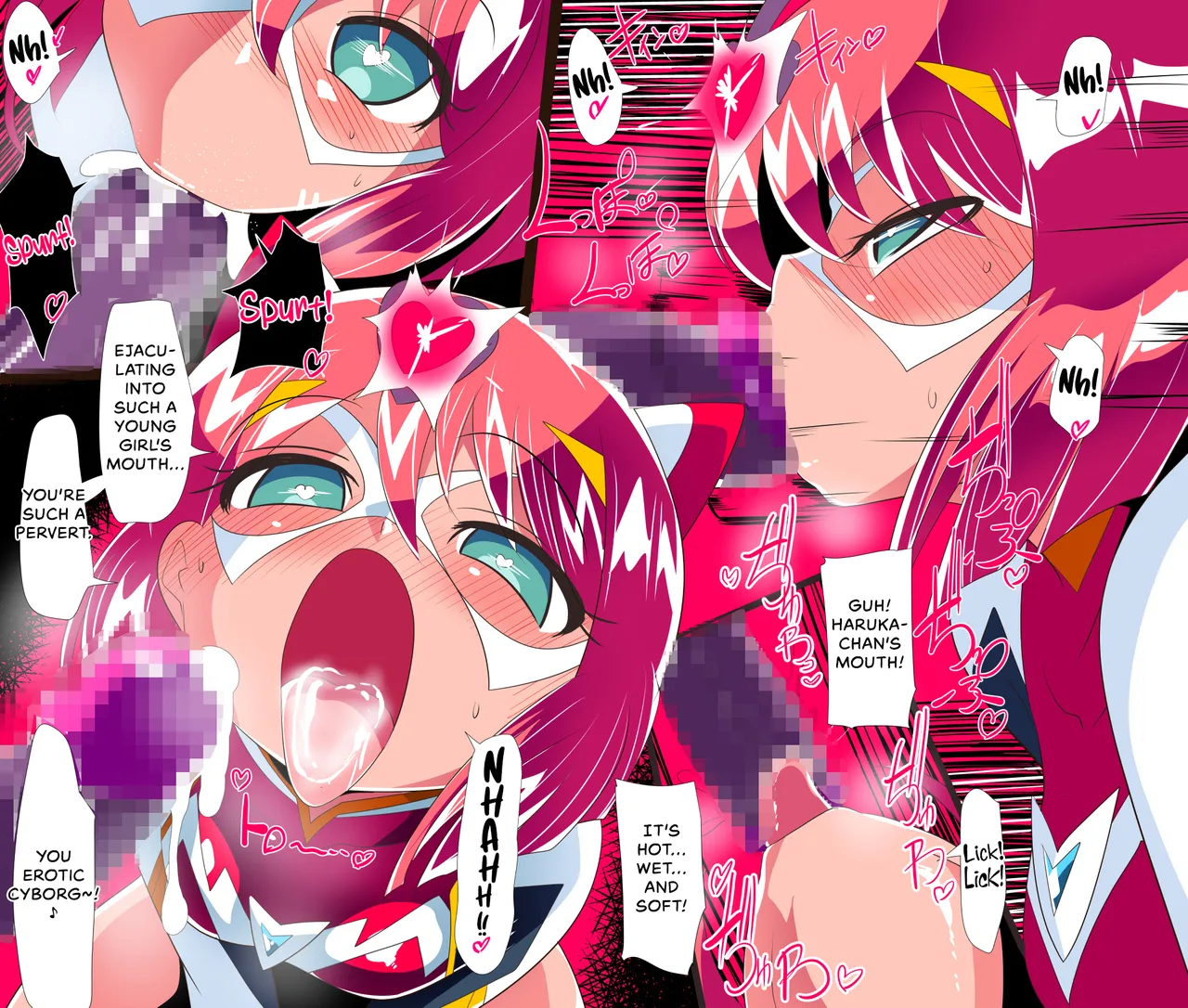 Page 16 of [Warabimochi] Heroine Harassment Chikyuu Bouei Shoujo Haruka VS Sennou Kaijin Kuruu Seijin | Heroine Harassment Earth Defender Girl Haruka vs. Brainwashing Monster Kuruu Aliens [English] [Rinruririn]