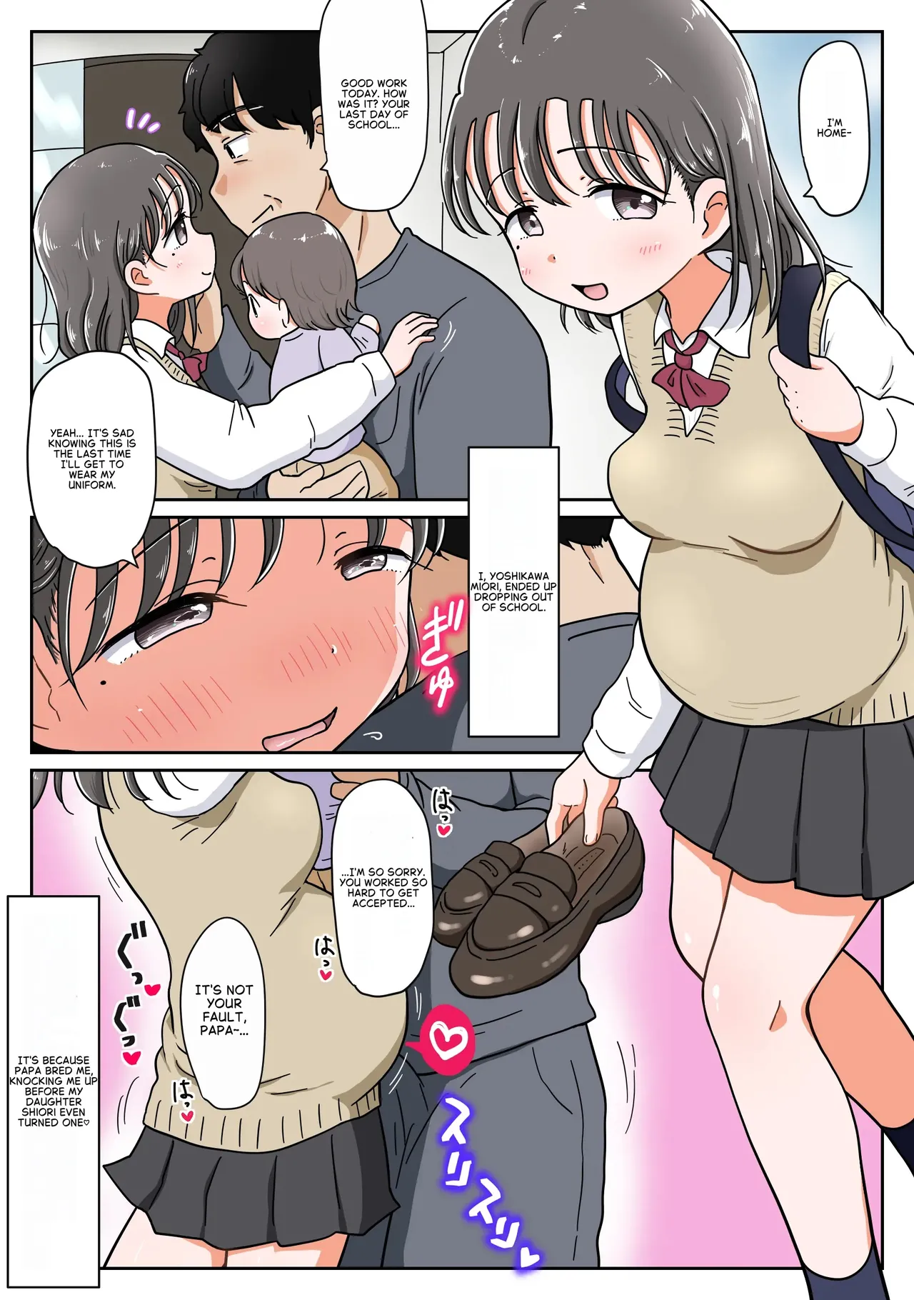 Page 2 of Oyakko Icharabu Haramase Kiroku 2: Tsui ni Jijo ni mo Papa no Te ga... Yume no Namahame Shimaidun!