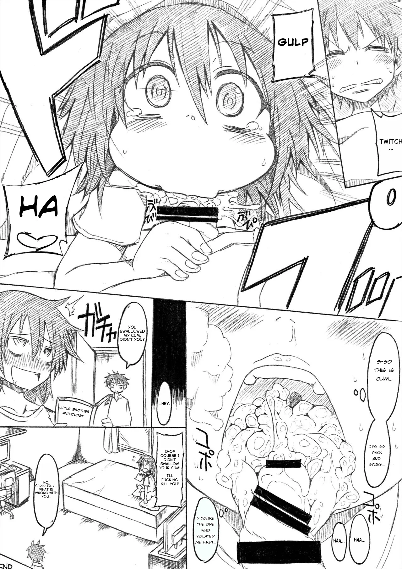 Page 6 of (C85) [GOD Ryokutya (Bu-chan)] Otouto no Futon ni Shinobikonde mita. (Watashi ga Motenai no wa Dou Kangaetemo Omaera ga Warui!) [English]