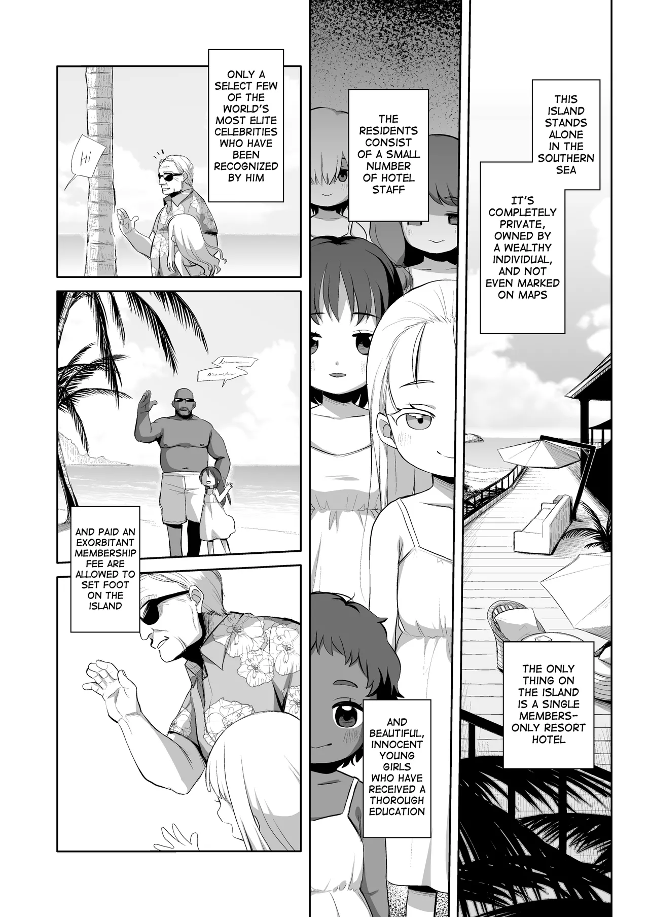 Page 4 of Tengoku ni Ichiban Chikai Shima - The song of the little bird trapped on that island reaches no one.