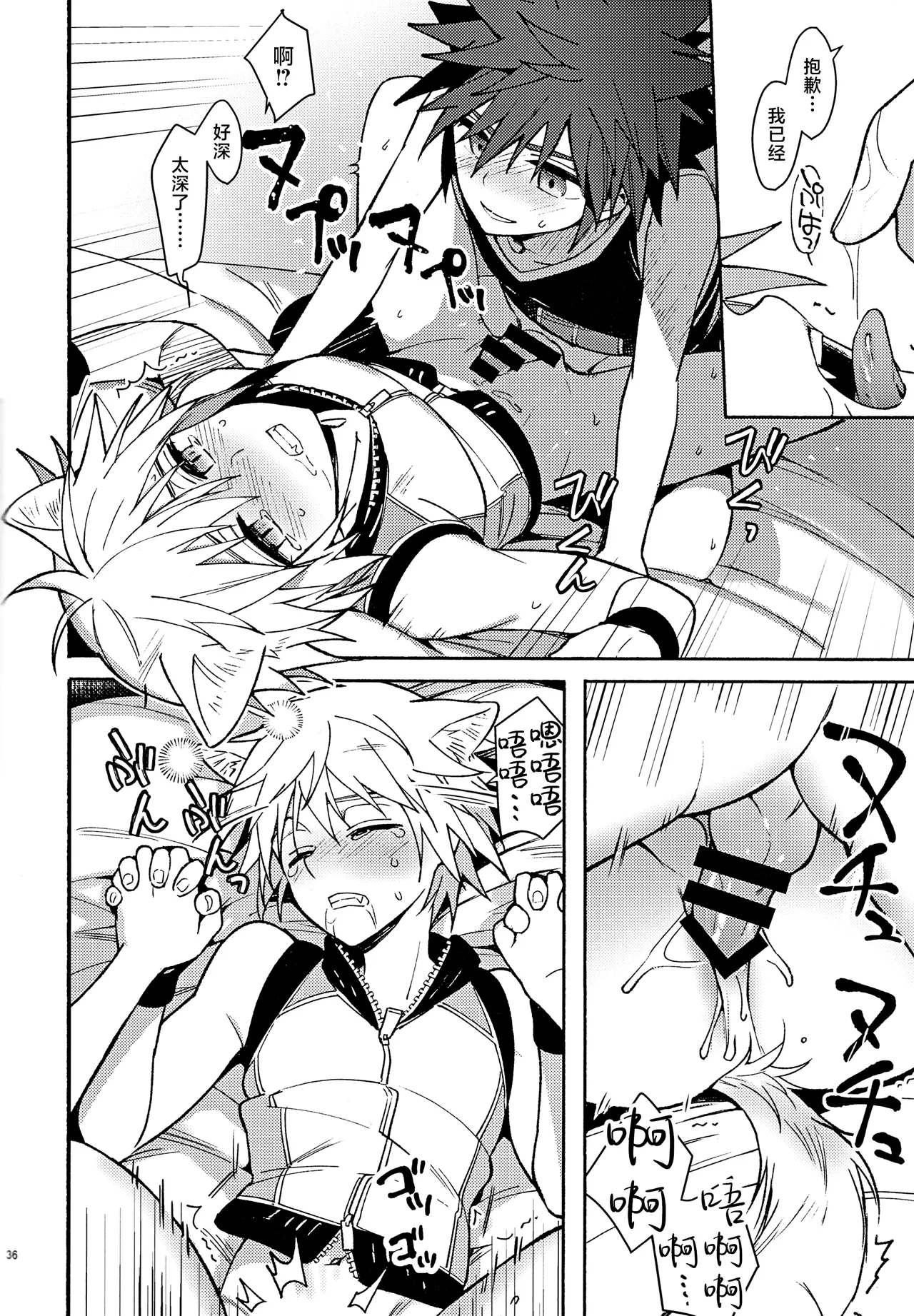 Page 35 of (C94) [esto (Ninomotoko)] Mahoni Kakerareta (Kingdom Hearts) [Chinese] [迷幻仙域×真不可视汉化组]