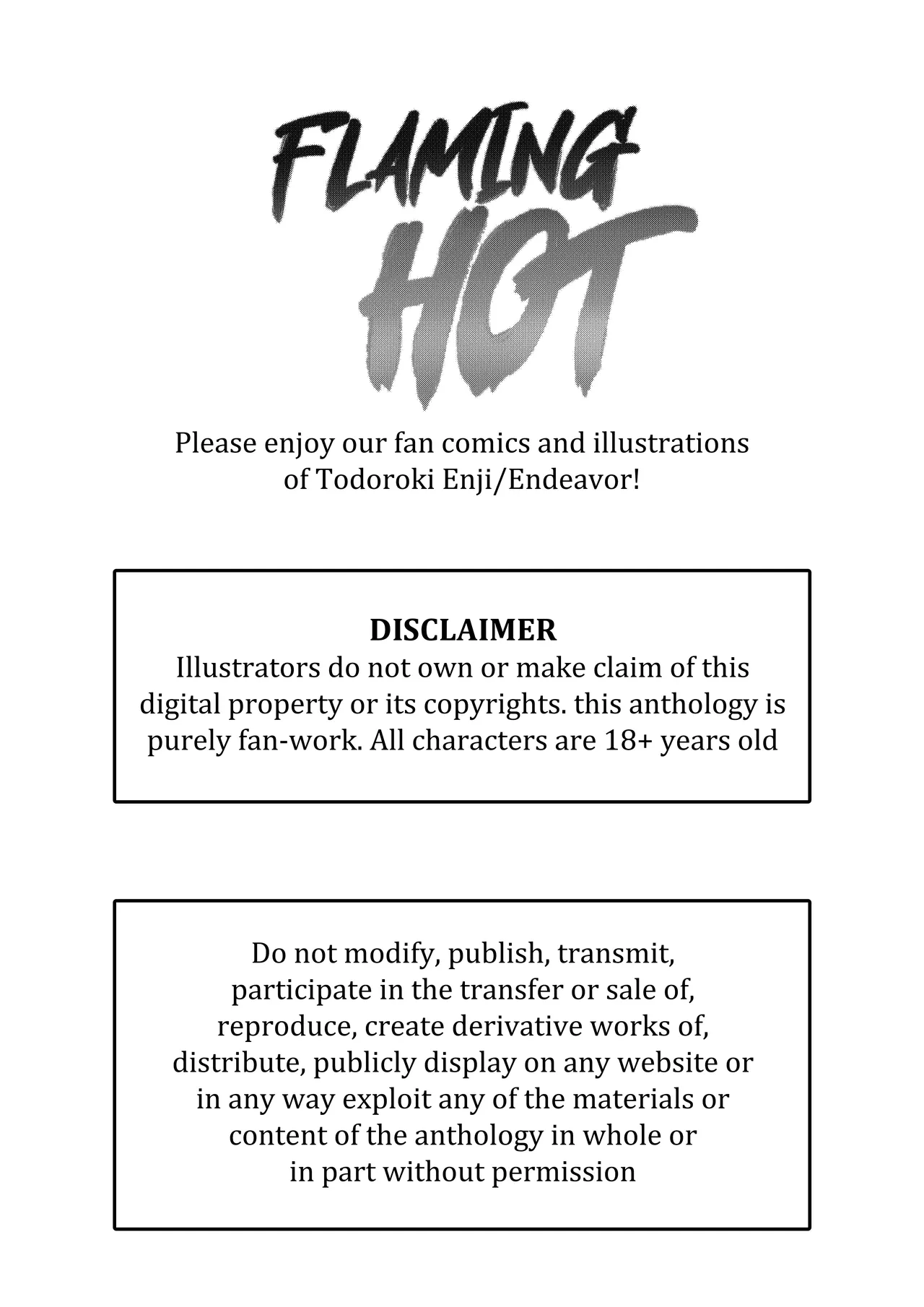 Page 3 of FLAMING HOT - Endeavor Anthology