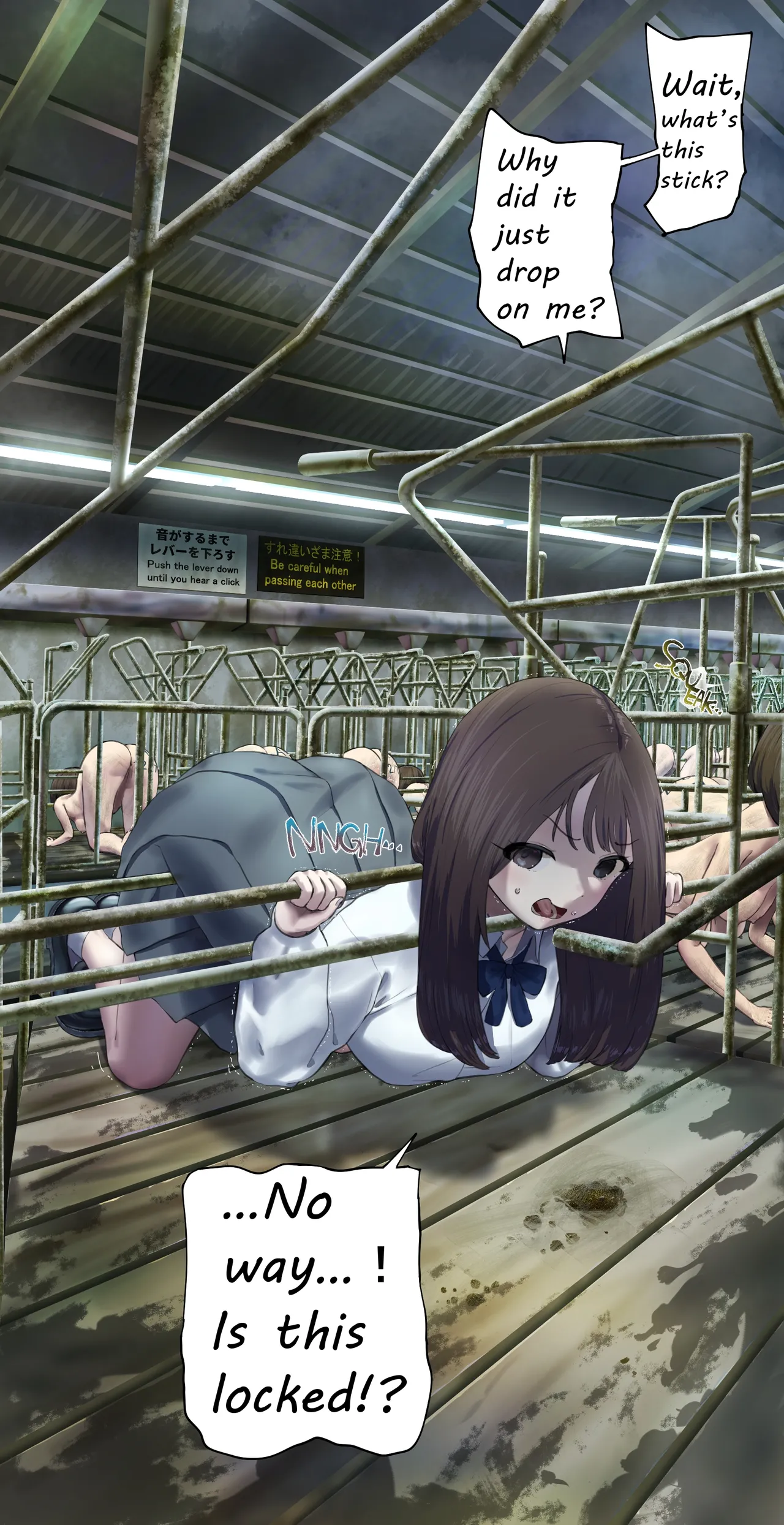 I tried going into a stall during a tour of the livestock barn page 7 full