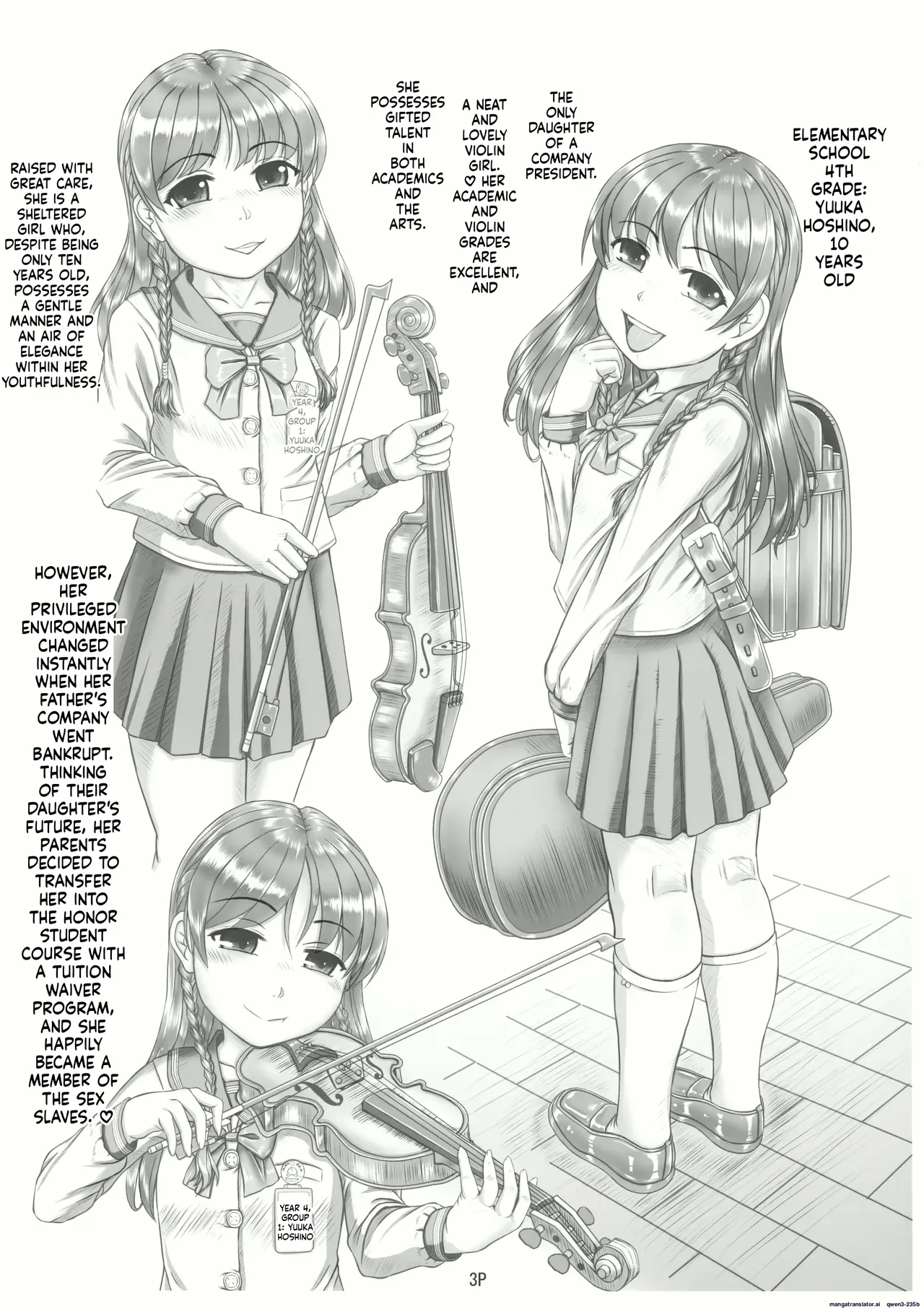 Private Momoka Girls' Academy [Underground] [Young Lady Anal Abuse Livestock Training (Complete)] Elementary School Fourth Grade Hoshino Yuka page 4 full