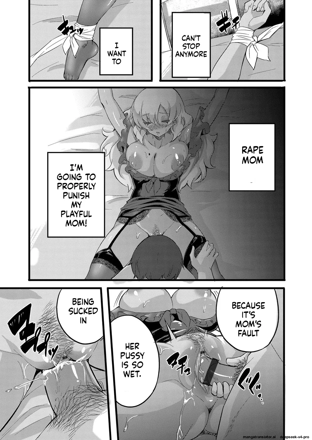 Otokoasobi Bakari Shitetara Musuko ni Oshioki Chinpo de Okorarechaimashita page 10 full