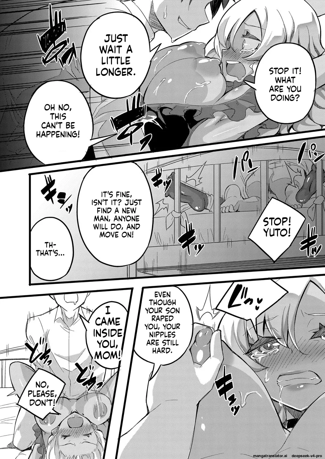 Otokoasobi Bakari Shitetara Musuko ni Oshioki Chinpo de Okorarechaimashita page 12 full