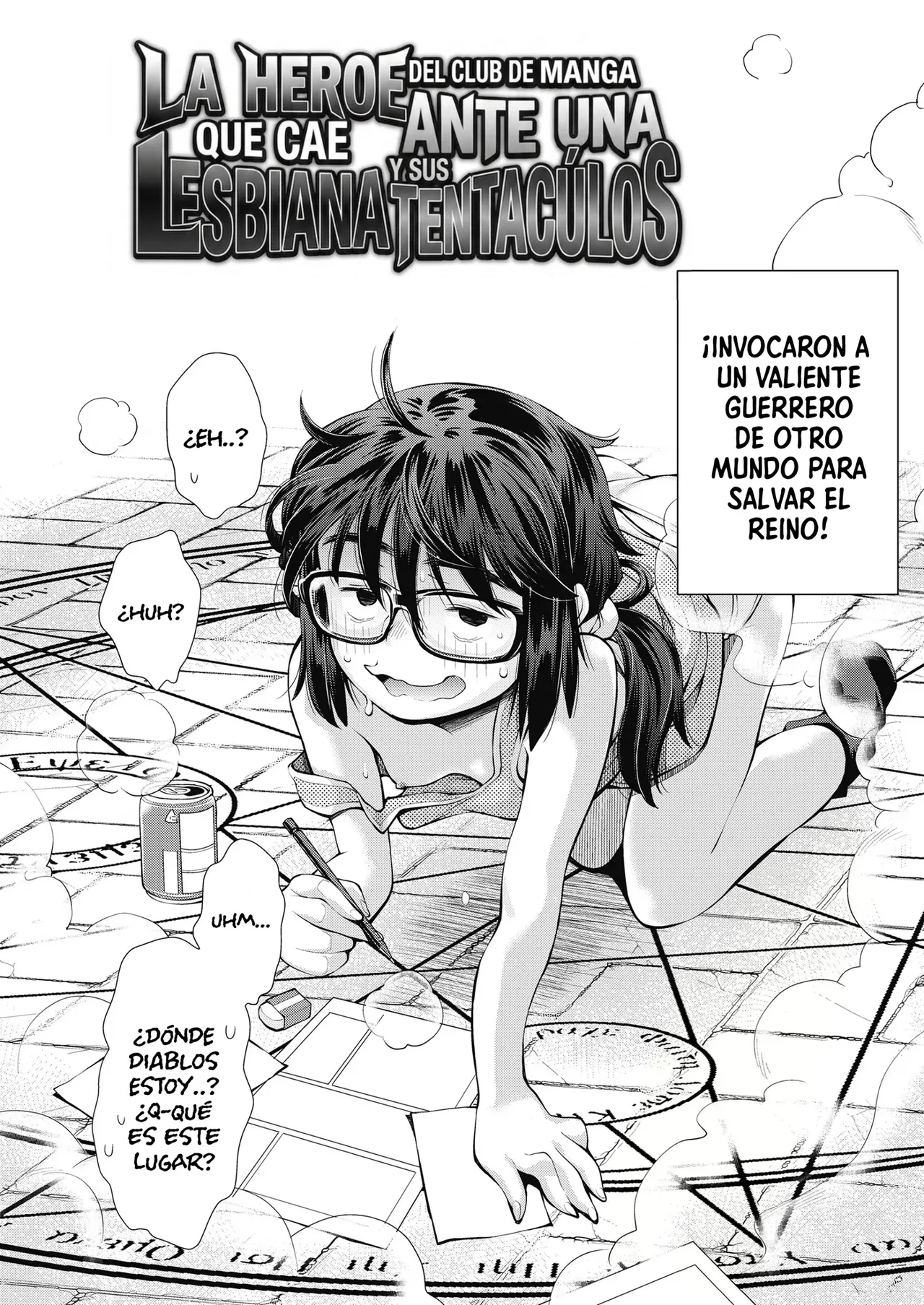 Page 2 of [(Ryoumoto Hatsumi)] La héroe del Club de manga que cae ante una lesbiana y sus tentáculos [Spanish] [Cult of Cunny] [Digital]