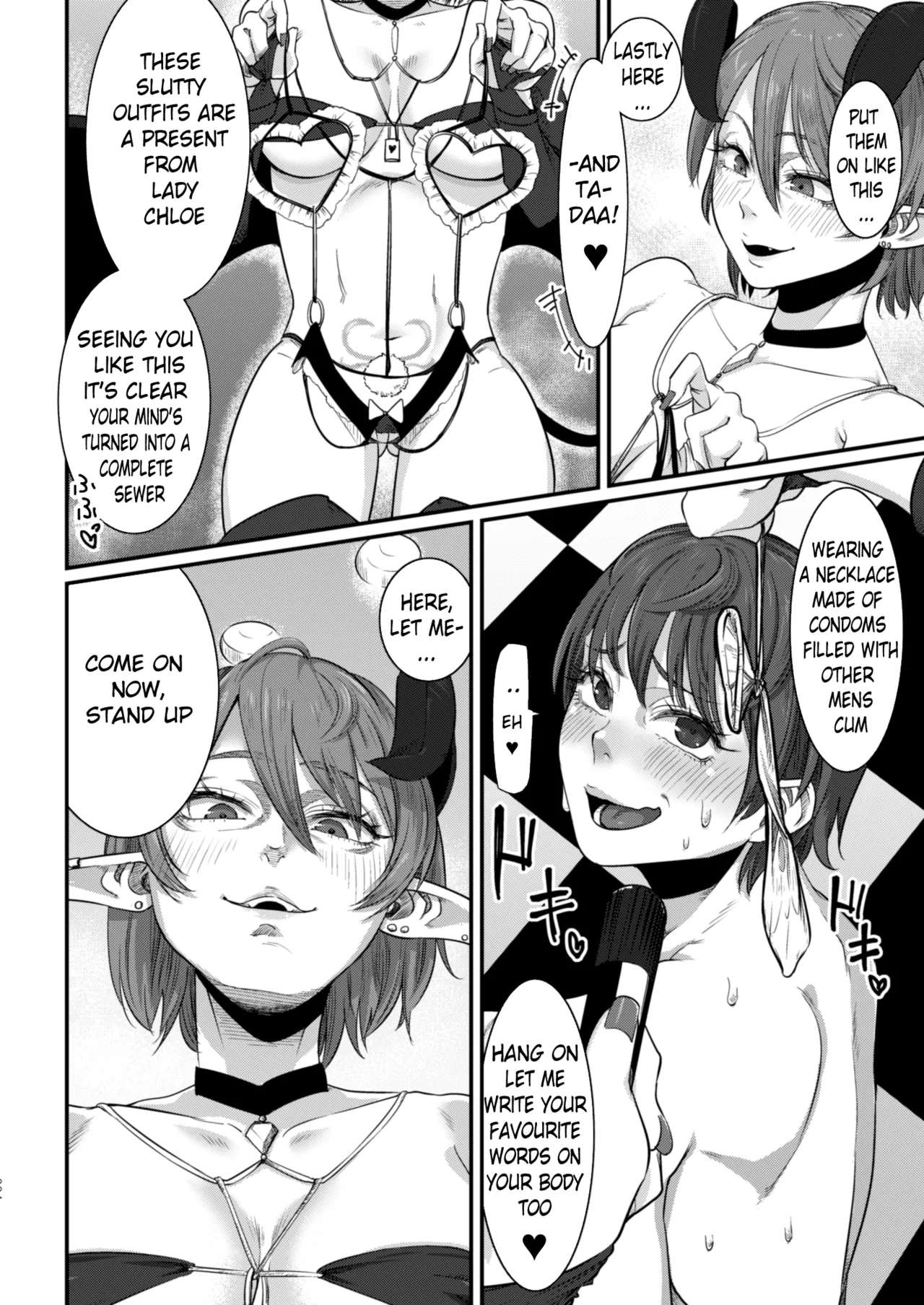 Dorei Choukyou Inma ~Mazo Dorei no "Boku" ga Byouki Chinpo de Saiteihen ni Otosareru Gata Live~ | Slave Training Succubus ~The Maso Slave "Me" Gets Dropped to Rock Bottom by a Diseased Cock Type Livestream~ page 3 full
