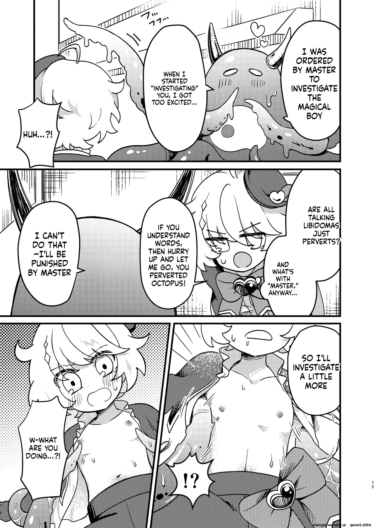 Namaiki Mahou Shounen o Shokushu de Chousa Shita Ken page 14 full
