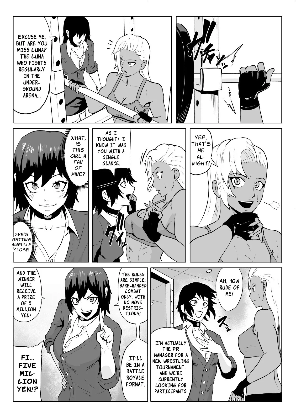 Golden Wolf Luna Kutsujoku ProWres 1 | Golden Wolf Luna: Humiliating Pro Wresting 1 page 3 full