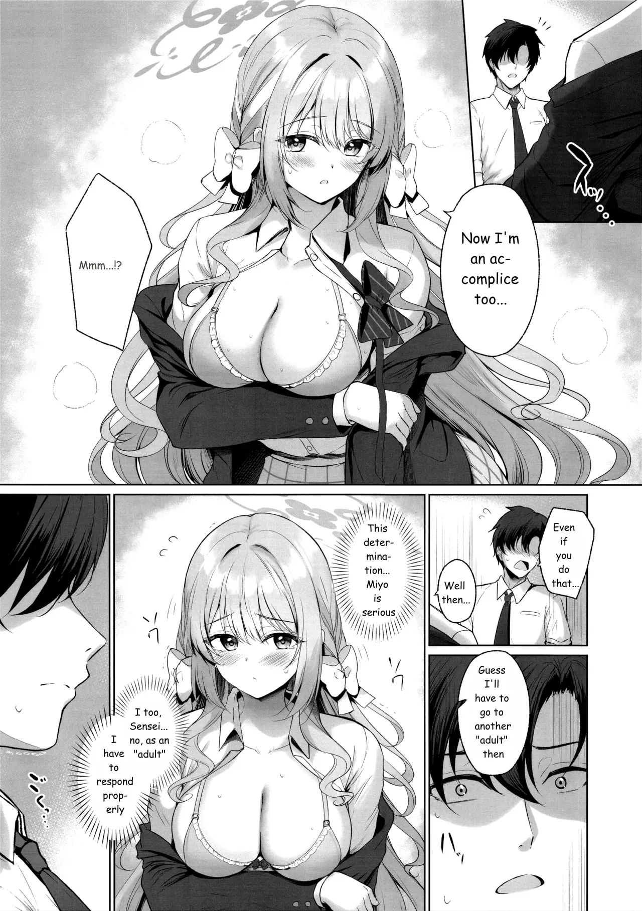 It's all Sensei's fault. But if it's "legal"... then it's okay. (Blue Archive) 【AI translation】 page 4 full