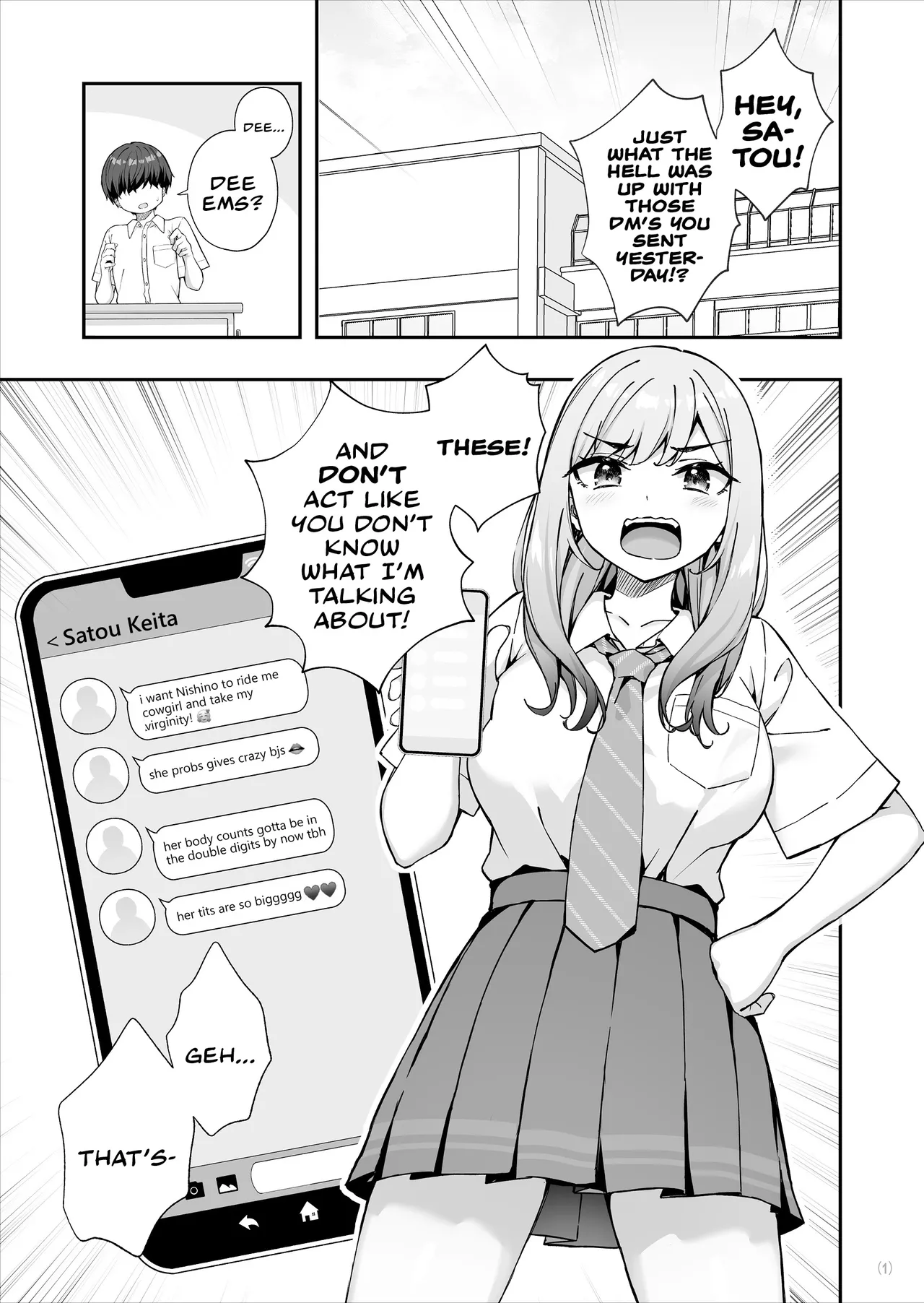 The Delinquent Gyaru That I Fantasize About Found Out! | Furyou Gal de Ero Mousou Shitetara Honnin ni Bareta Ken page 2 full