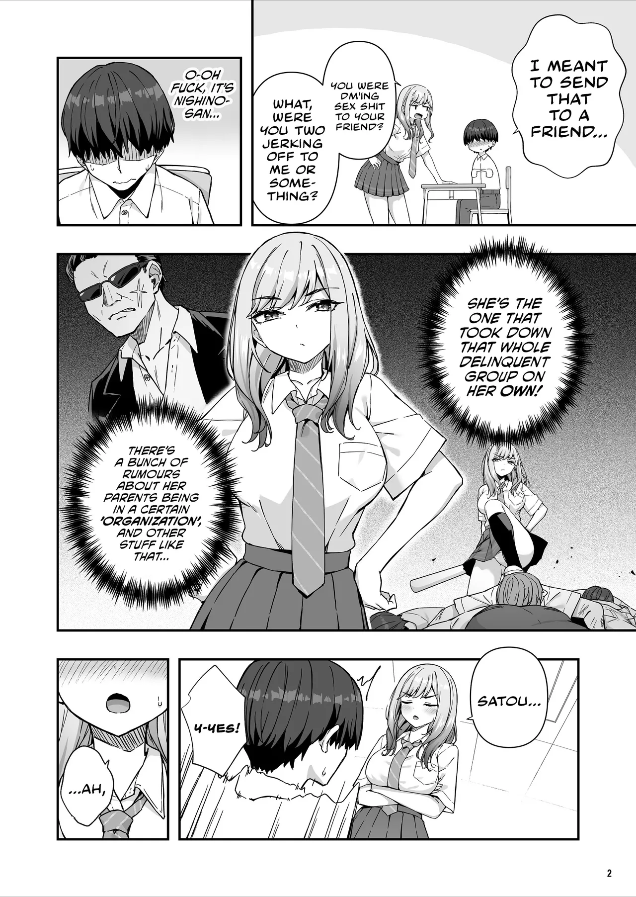 The Delinquent Gyaru That I Fantasize About Found Out! | Furyou Gal de Ero Mousou Shitetara Honnin ni Bareta Ken page 3 full