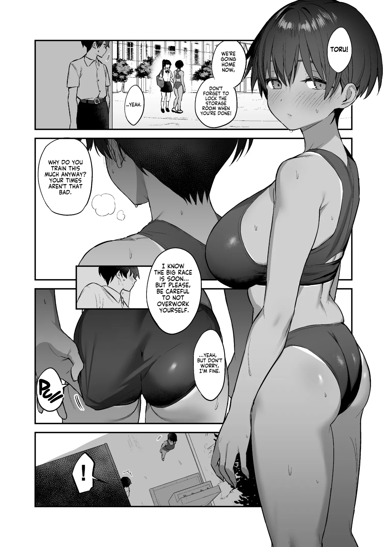Seiyoku Tsuyo Tsuyo Rikujoubu ni Shiboritorareru Hanashi | Milked Dry By The Super Horny Girl From The Track And Field Club page 3 full