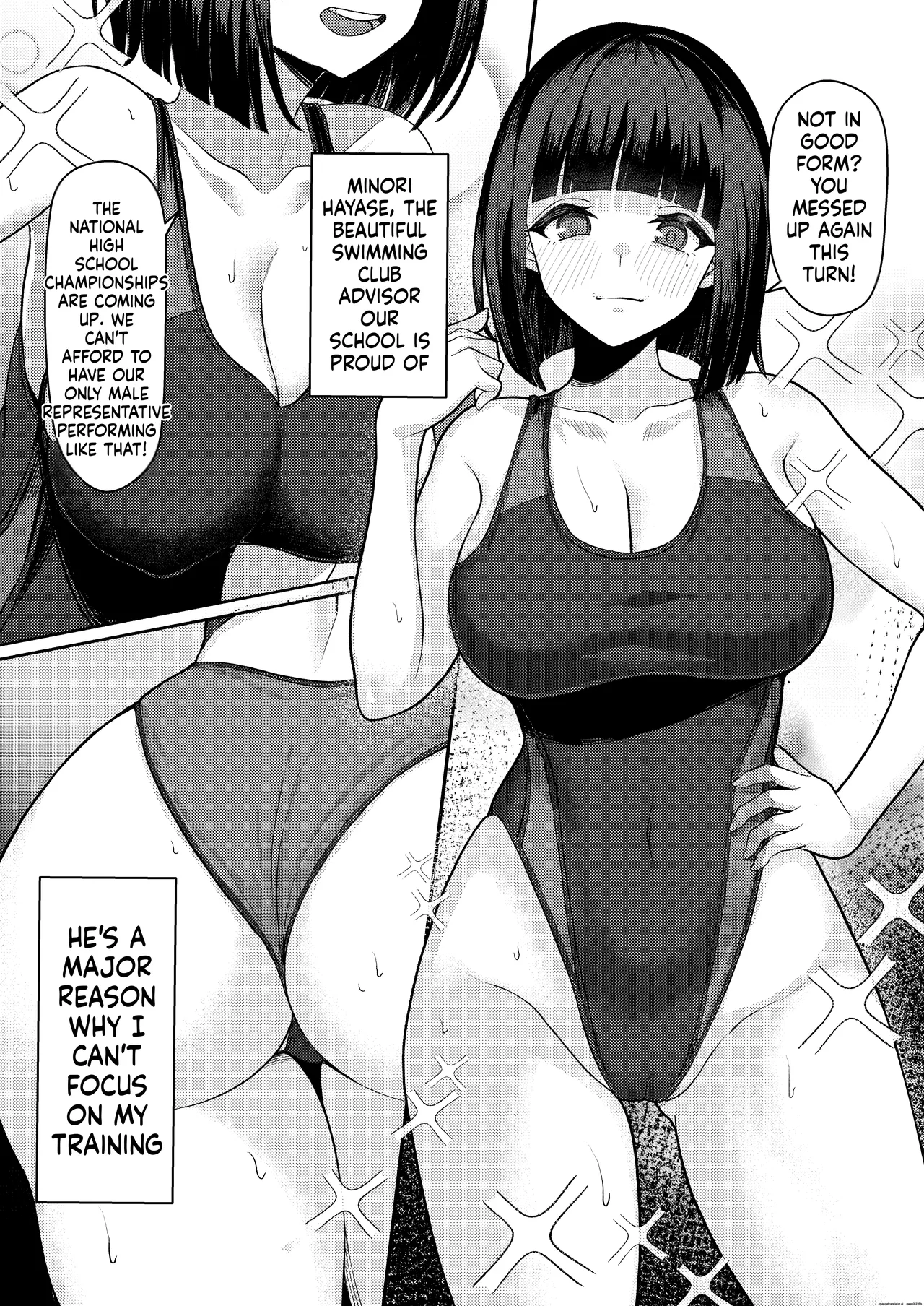 Danshi ga Ore dake!? no Suieibu de Akogare no Senpai to Osananajimi ni Komon ni Shasei Kanri Sareteiru Koto ga Barete Shimatta Hon page 4 full