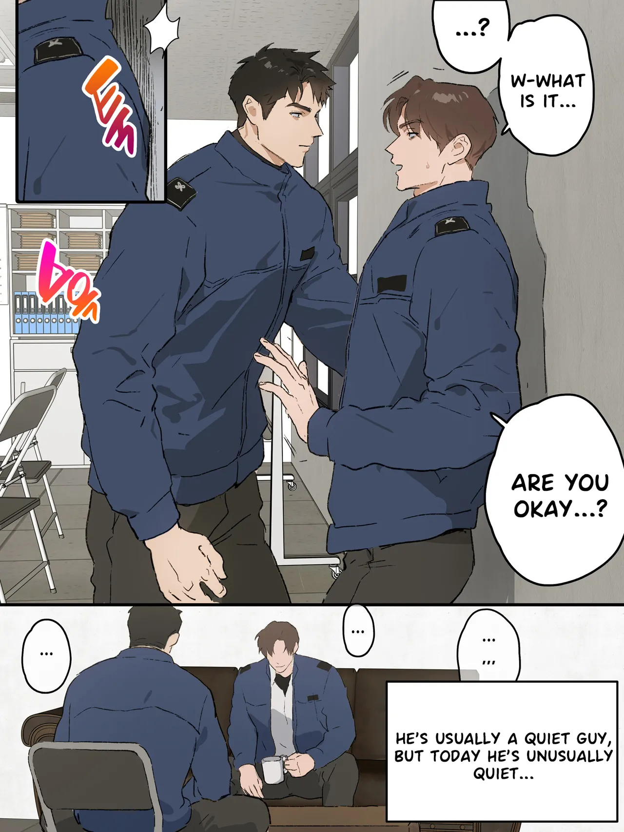 At the office with coworkers, Ryu × Choi page 2 full