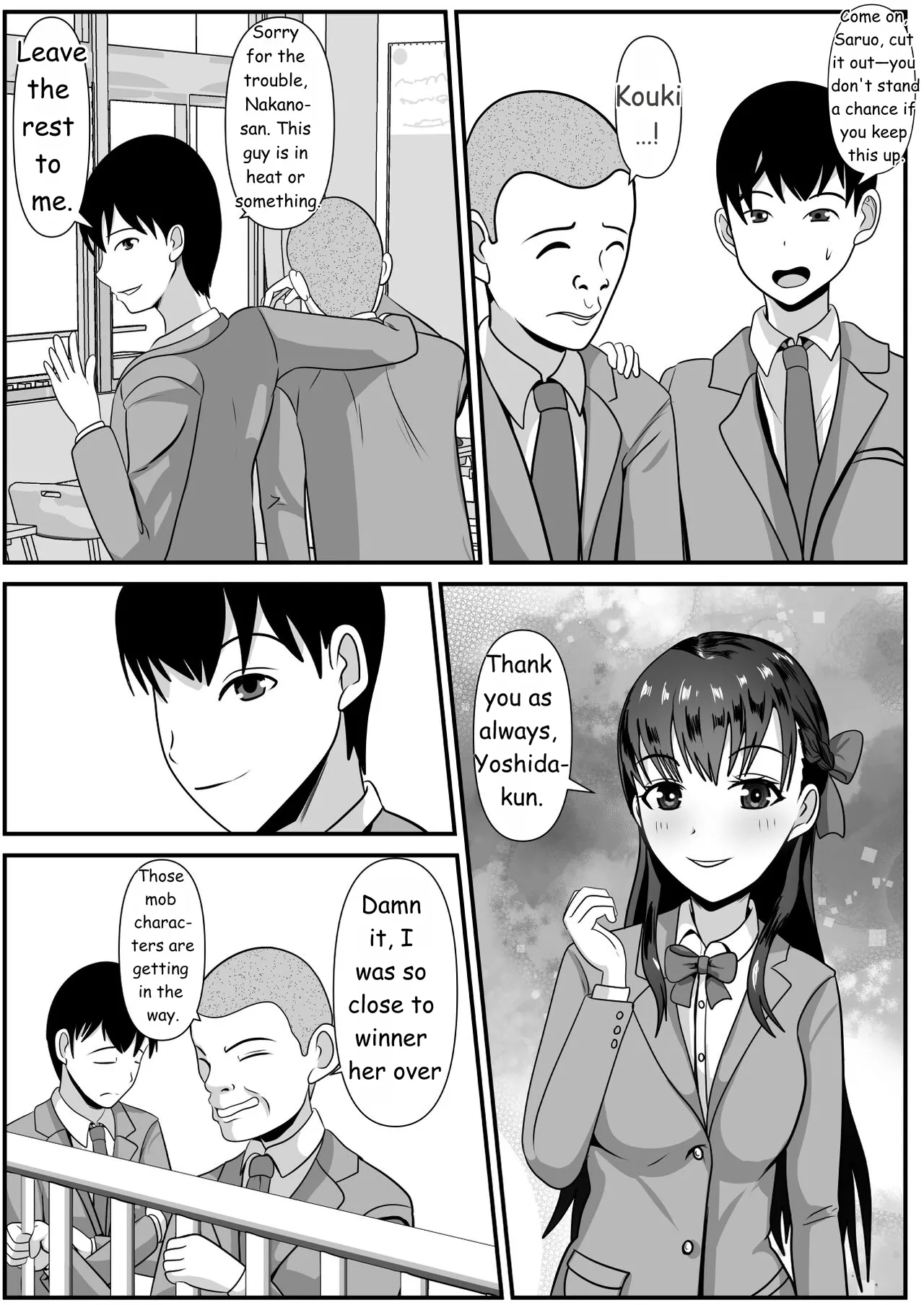 Suki na Joshi ga Hentai Yuujin ni Kuwareta page 3 full