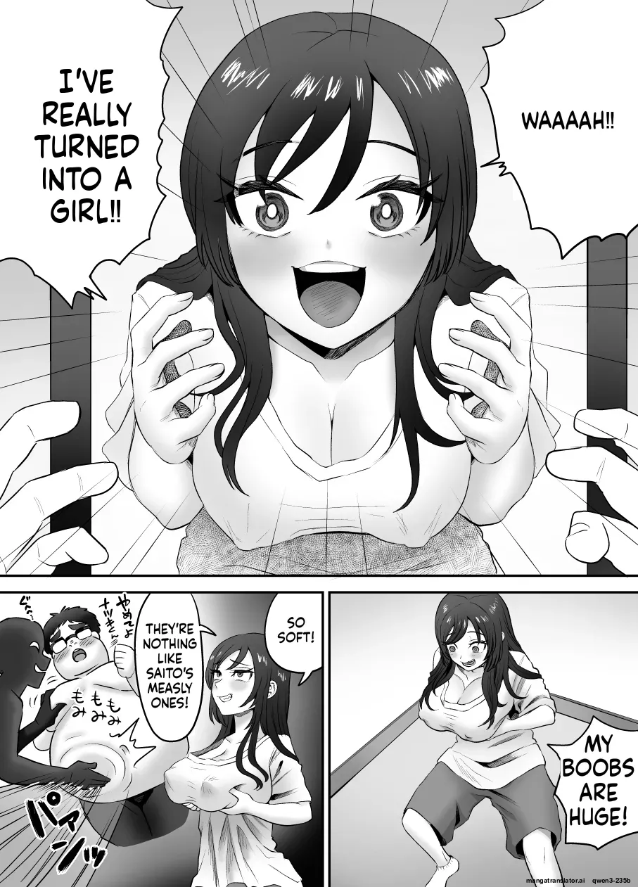 Karui Kimochi de TS Kusuri ni Te o Dashita Otoko ga Mi mo Kokoro mo Mesu Ochi Suru Made (1) Onanie Hen page 3 full