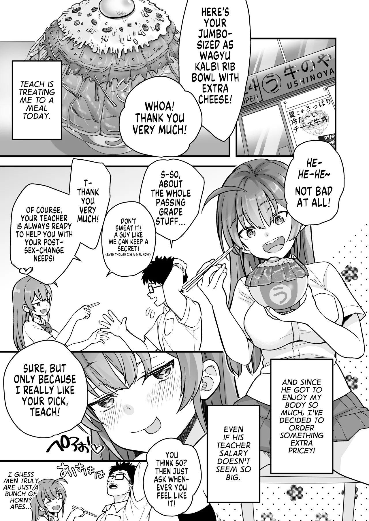 Teihen no Boku ga TS tta node Sensei to Dosukebe Sex o Yattemita | The Loser Me Got Turned Into a Girl, so I Tried Having Degenerate Sex With My Teacher page 44 full