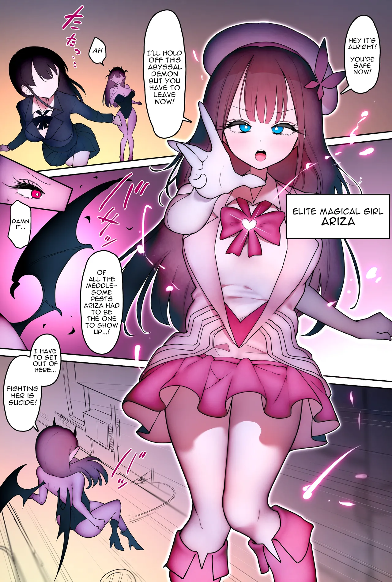 Mahou Shoujo Aariza ~Chijoku Mazo-ka Choukyou ni Ochiru Seigi no Hiroin~ | Magical Girl Ariza 〜The Heroine of Justice Falls to Humiliating Masochistic Training〜 page 3 full