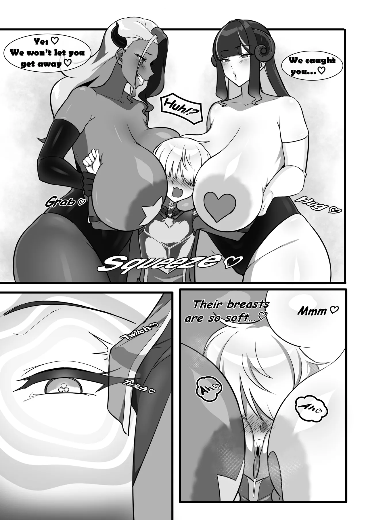 The Hero falls prey to the enormous boobs of breast-loving demons page 4 full