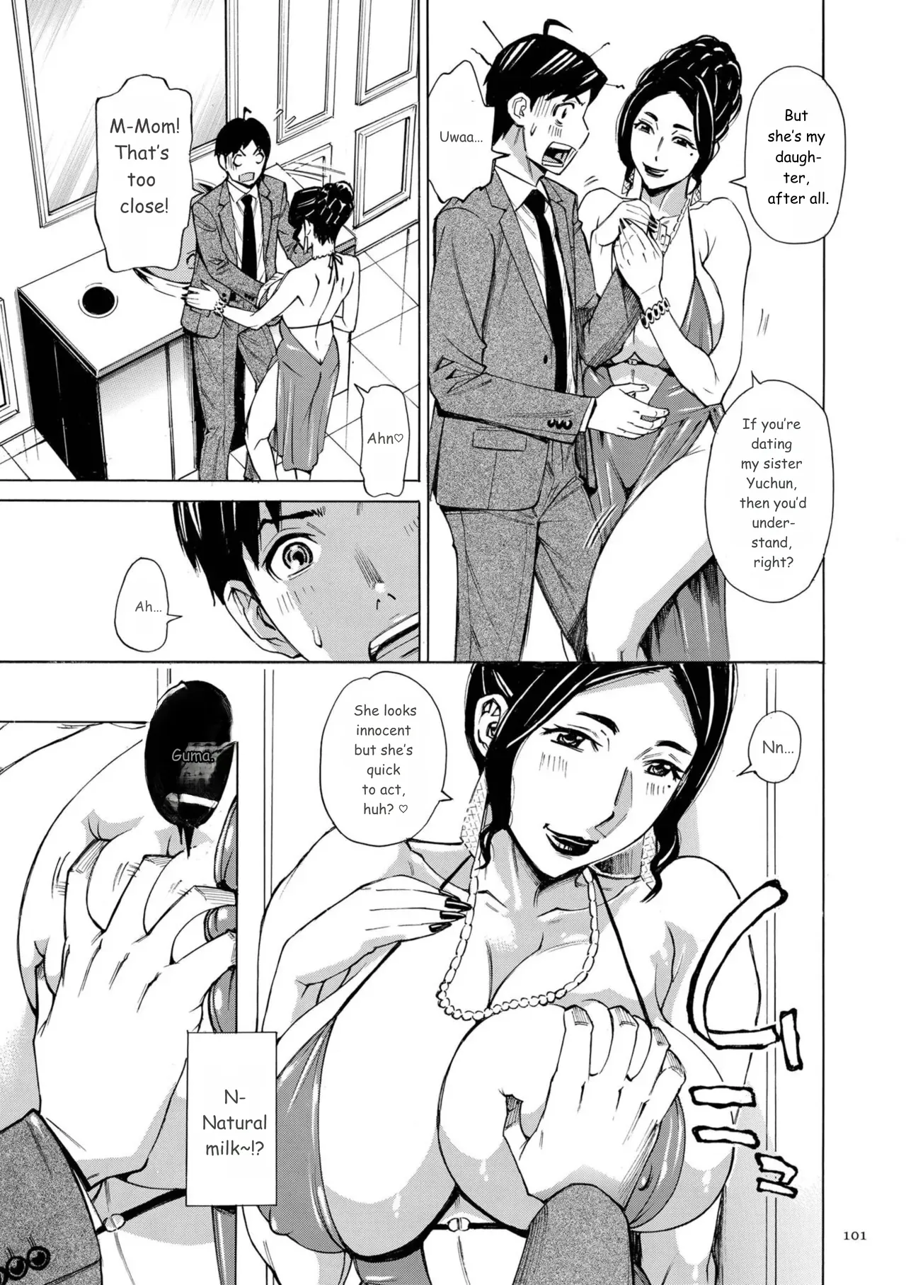 Three MILFs Fukura-ke no Inran 3 Jukujo page 101 full