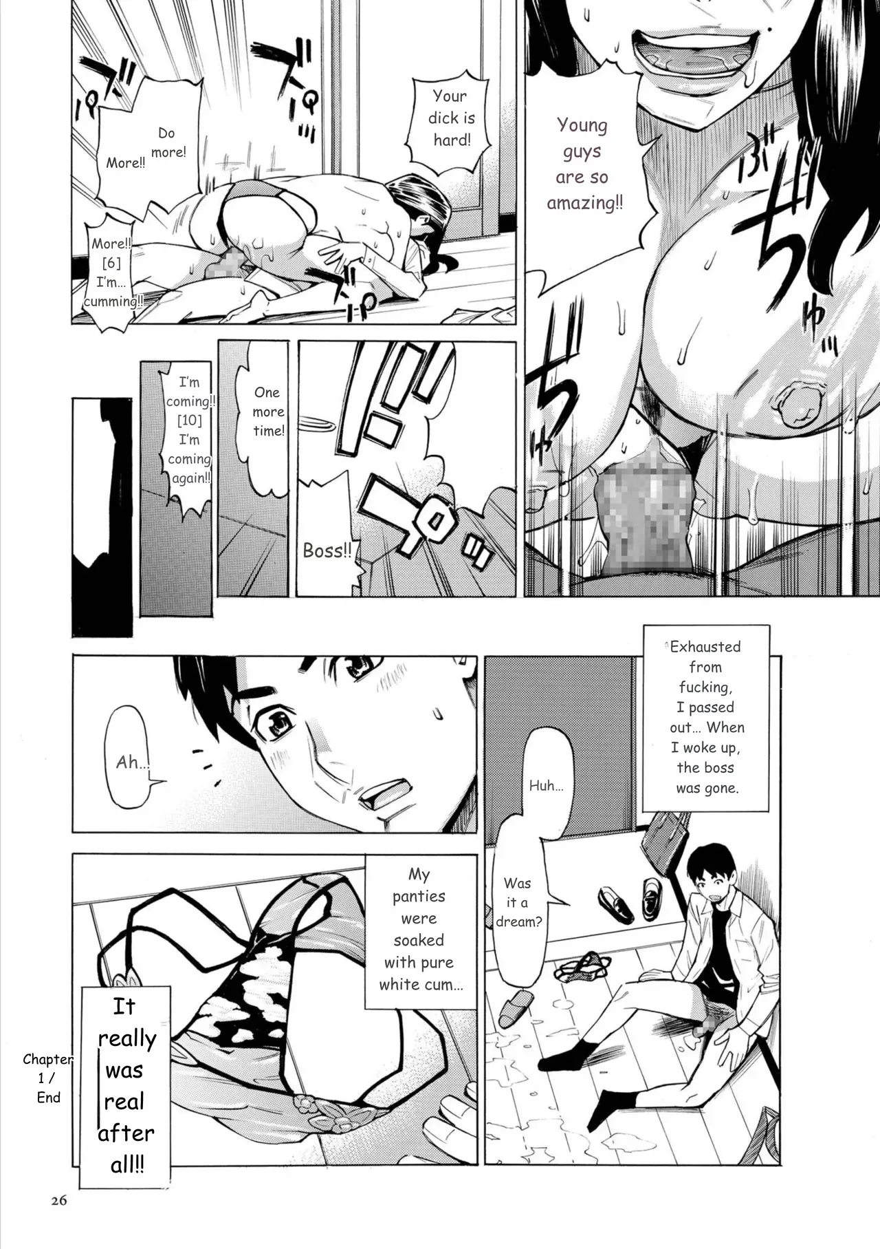 Three MILFs Fukura-ke no Inran 3 Jukujo page 26 full