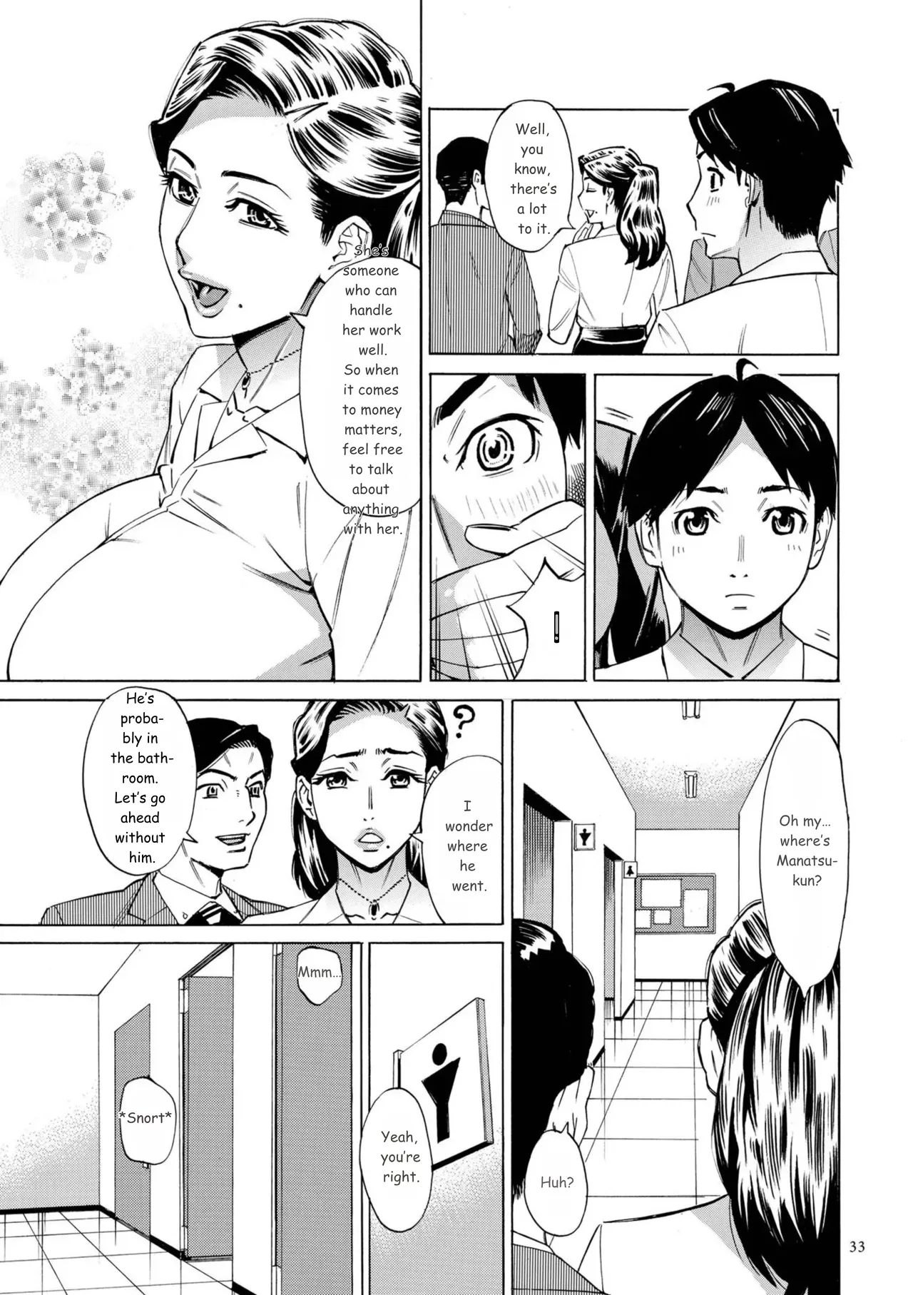 Three MILFs Fukura-ke no Inran 3 Jukujo page 33 full
