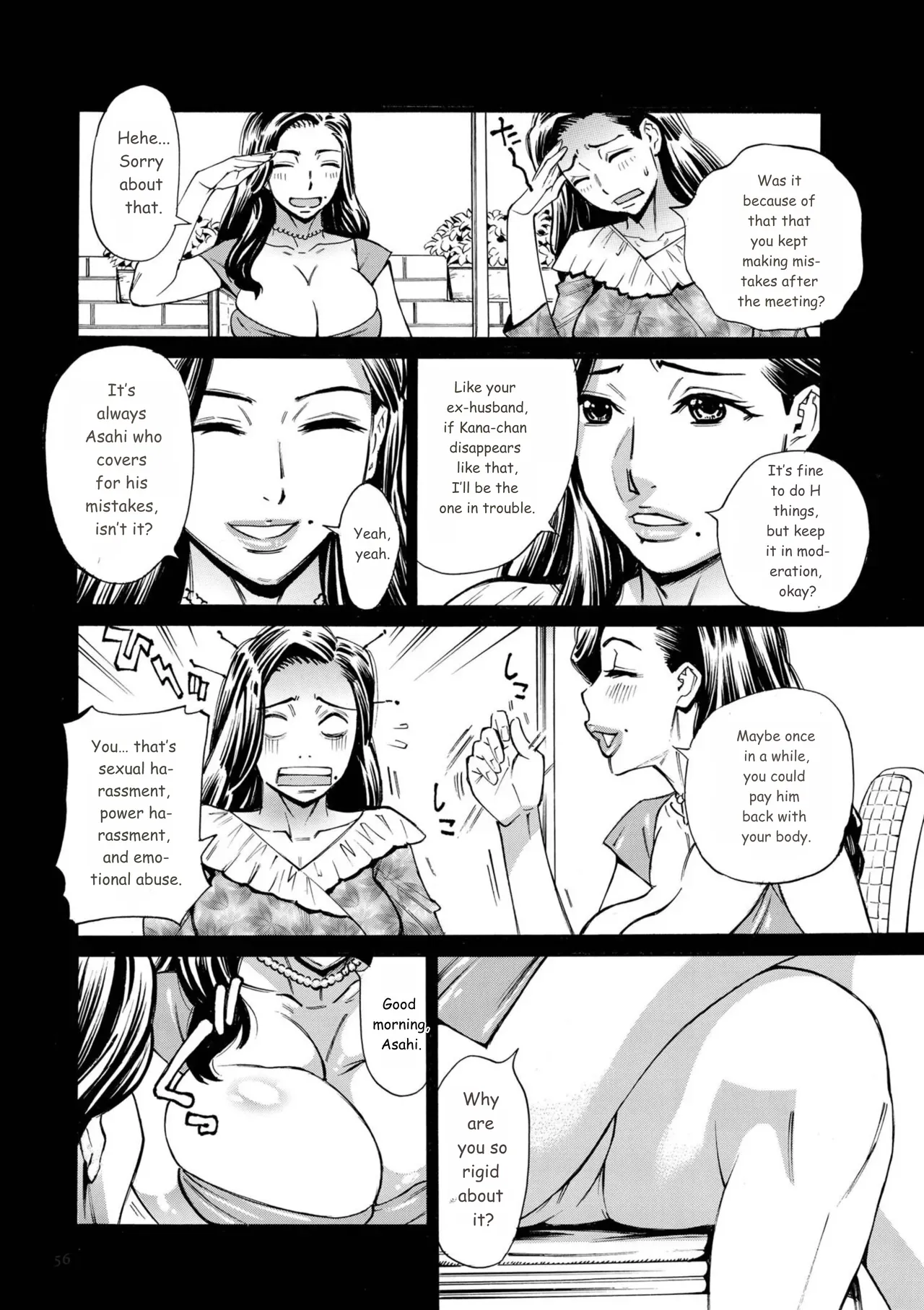 Three MILFs Fukura-ke no Inran 3 Jukujo page 56 full