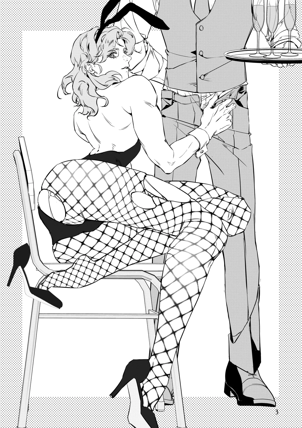 バニー服で潜入するのも刑事の任務！～直属の先輩とエッチするのも！?～ page 3 full
