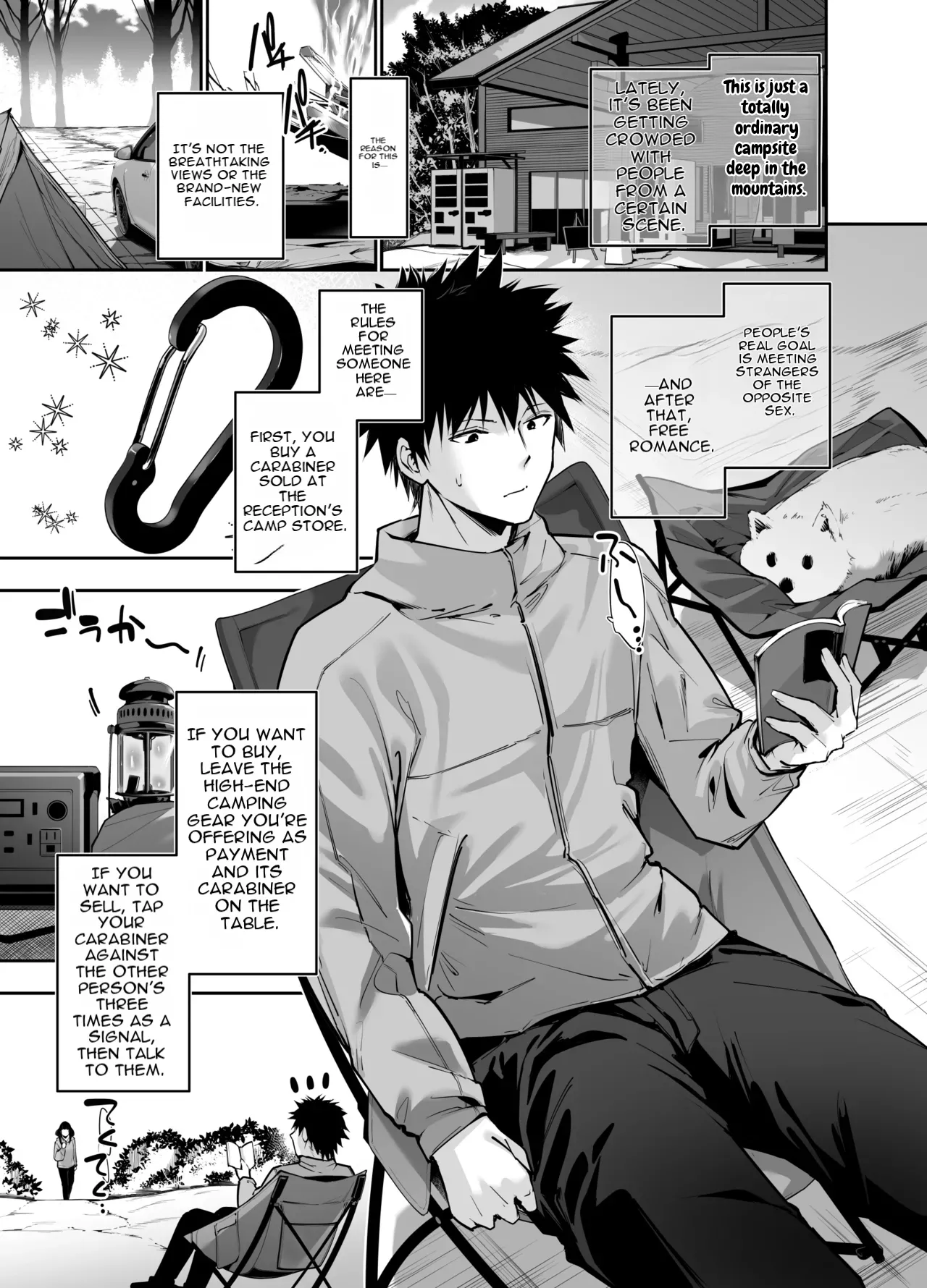 Yareru to Uwasa no Camp-jou de wa Seisokei Bakunyuu Shoujo ga Noukou Tanetsuke Hame Houdai page 2 full