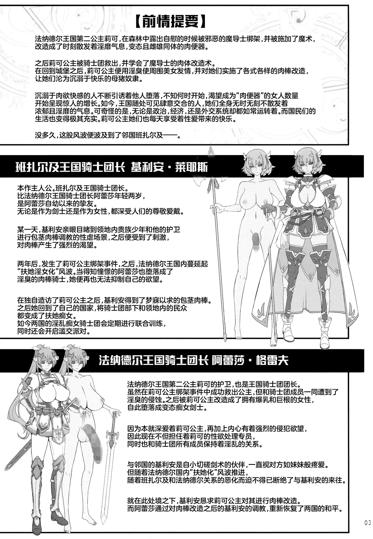 Page 3 of (C101) [Garyuh-Chitai (TANA)] Bikou Oujo 3 Inshuu Amayakashi Choukyou Kishidan [Chinese] [不咕鸟汉化组]